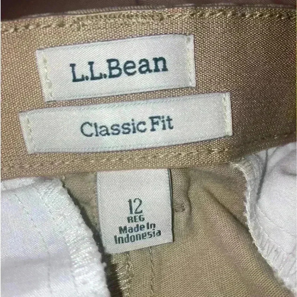 LL BEAN Women's Classic Fit Khakis Pants - Picture 8 of 9